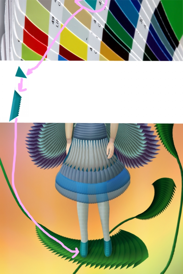 Creation of Blue Wings: Step 18